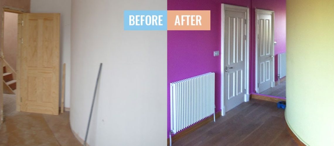 Interior painting Dublin before & after